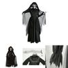 Straszny Kostium Panny Młodej Ducha Dla Kobiet Halloween Cosplay Impreza Elastyczność Peleryna Rękawiczki Spódnica S-XXL
