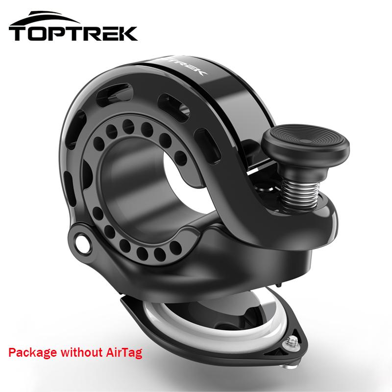 

Toptrek Bicycle With AirTag Holder Anti-Theft Waterproof Bike Handlebar Horn 110dB Outdoor MTB Road Bike Accessory Scooter чёрный