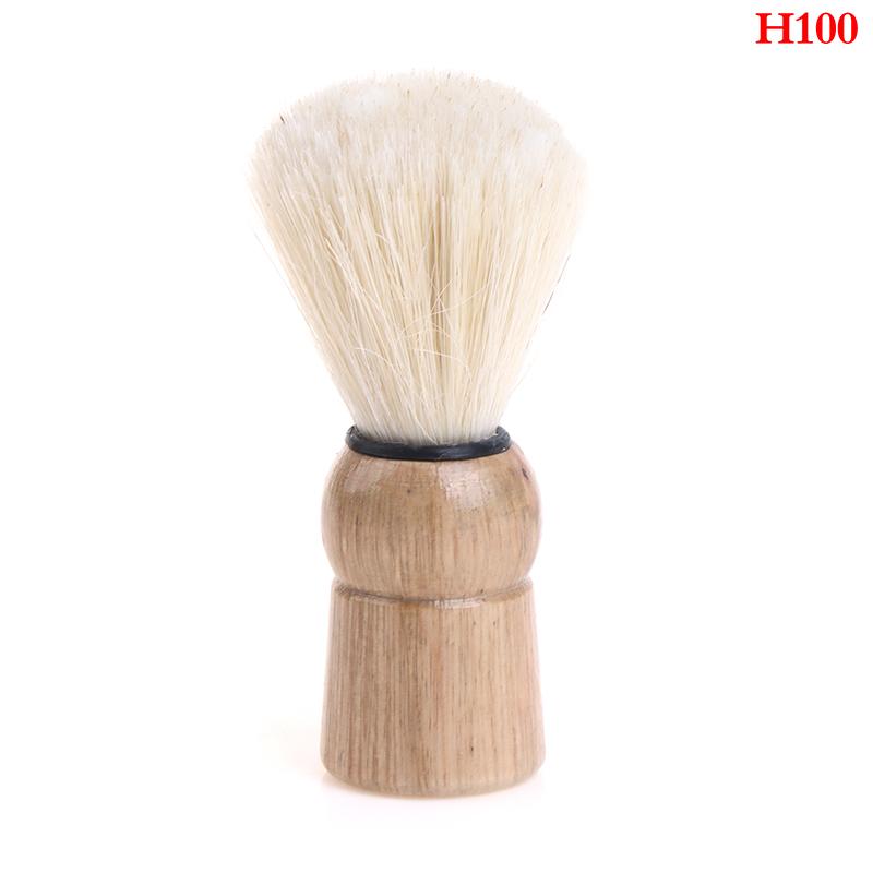 

Мужская бритвенная щетка из барсучьего волоса для парикмахерской, мужская щетка для чистки бороды, инструмент для бритья, бритвенный кисть с деревянной ручкой