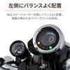 Daytona VELONA Motorcycle Electric Tachometer for Dax 125 (23) Black Body/3 Color LED 48 9000rpm Display 27507