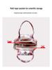 2025 Women's Mini Round Handbag - Flower Design, Casual Outing Coin Purse & Mobile Phone Bag