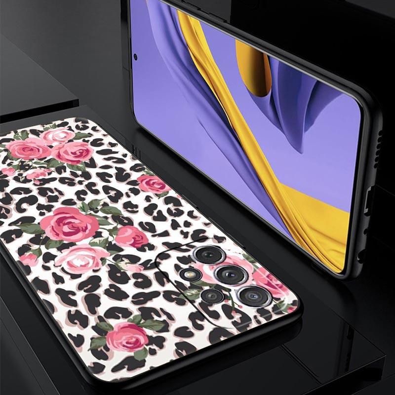 Etui na telefon z wzorem tygrysa, pantery i kwiatów dla Samsung A13 A51 A71 A41 A31 A21S A11 A01 A03S A12 A32 A52 A22 A23 A33 A53 A73 5G