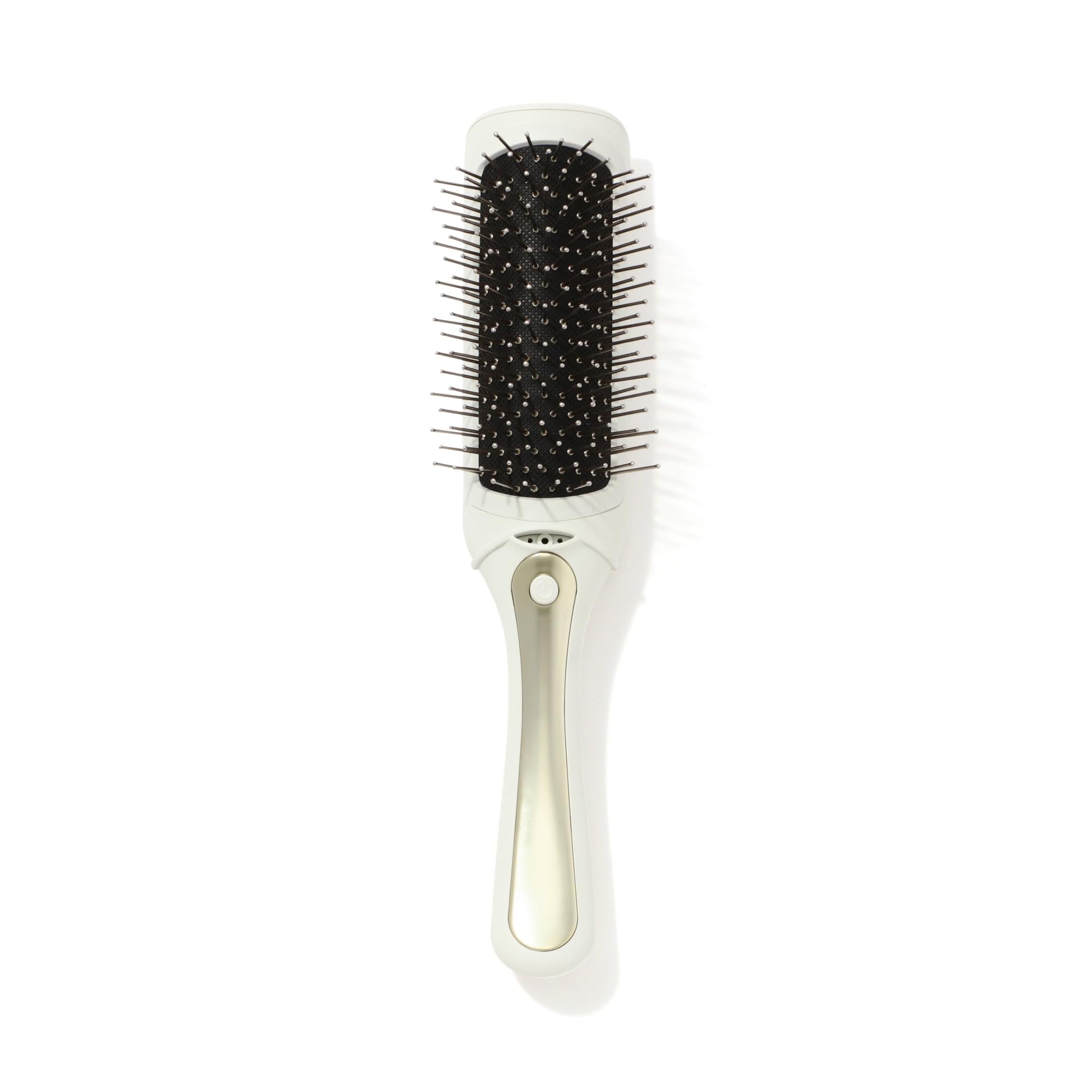 

Francfranc Salon Vibrating Ion Hairbrush, White, Negative Ions, Battery-Operated, Electric Brush, Scalp Care, Gift