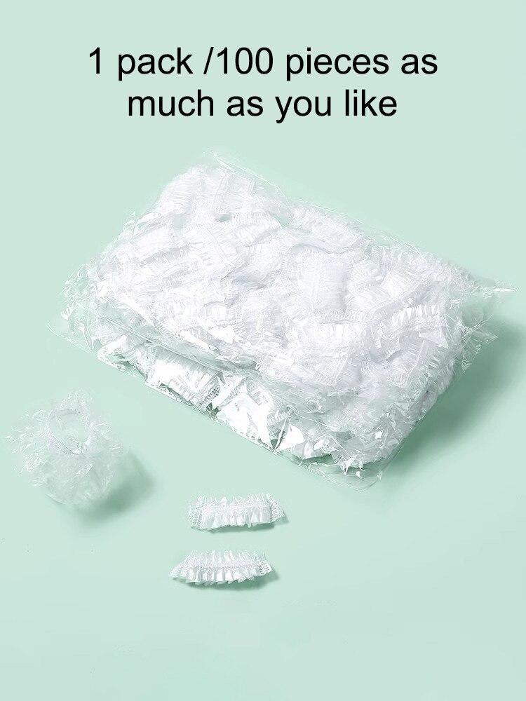 100pcs Transparent Disposable Earmuffs For Shower Waterproof Earplugs Plastic Earplugs For Hair Dye Shower Covers Ear Protectors