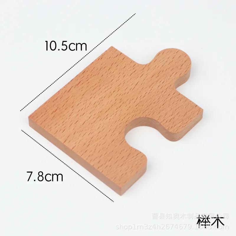 Grawer Laserowy Spersonalizowany Drewniany Podstawka Puzzle na Kawę Herbatę Personalizowana