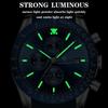 POEDAGAR Men Watch Fashion Sport Chronograph Silicone Quartz Watches Top Brand Luxury Waterproof Luminous Date Wristwatch