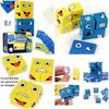 Children's Transforming Face Magic Cube Building Blocks Logic Thinking Training Large Particles Early Education Puzzle Toy