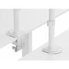Double Monitor Table Mount - Equip - 650167 - 17-32 Inches - White - Height Adjustable - Vesa 100x100