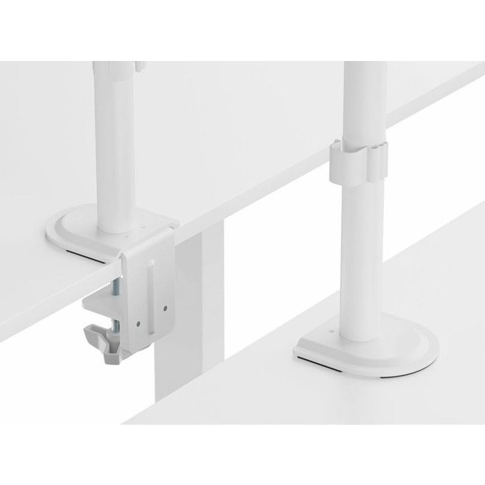 Double Monitor Table Mount - Equip - 650167 - 17-32 Inches - White - Height Adjustable - Vesa 100x100