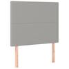 Box Spring Bed with Mattress Light Grey 80x200 cm Fabric