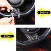 For Jaguar F-TYPE 2013-2022 Soft Carbon Fiber Car Steering Wheel Decorative Sticker Car Interior Accessories