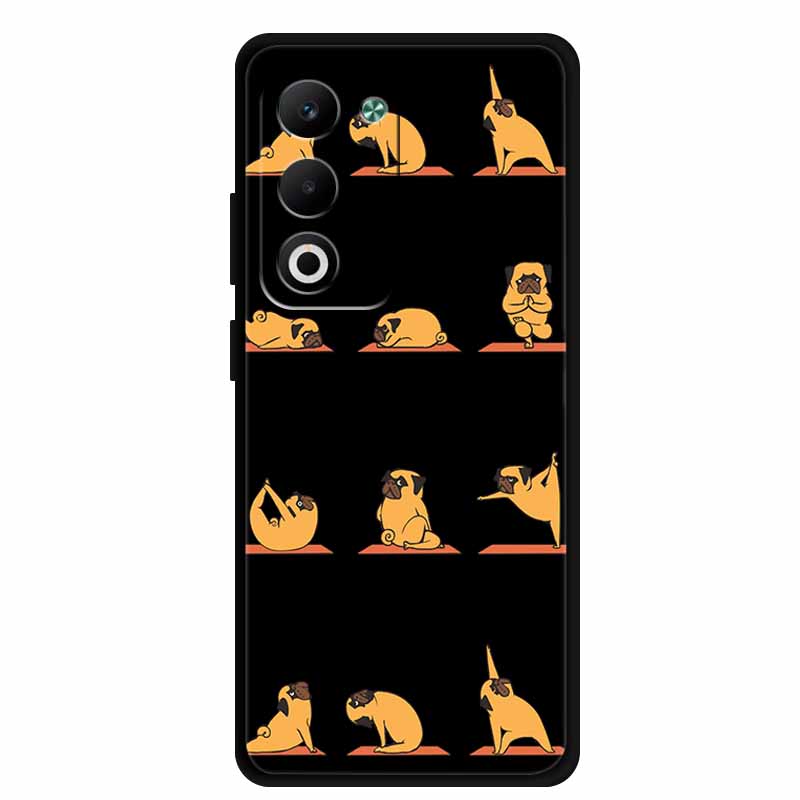Coque For OPPO A5m A5i Pro Case Cartoon Cat Black Silicone TPU Soft Phone Case For OPPO A5 5G 4G Global Back Cover Case Funda