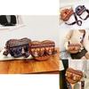 Bohemia Tassel Woven Small Shoulder Bag With Zipper Closure For Casual Day Use