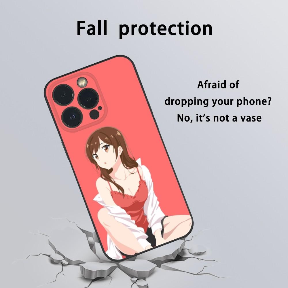 Anime Chizuru M-Mizuhara Phone Case For iPhone 16 15 14 13 Pro Max Plus Mini Frosted Soft Shell Funda Shockproof Cases