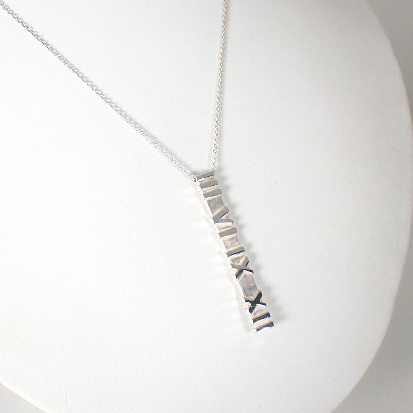 [Folosit] TIFFANY/Colier/Pandant/Colier Tiffany 925 Atlas Bar/g420-76