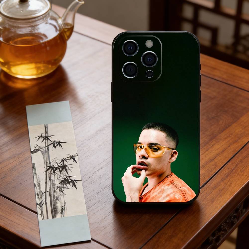 Rapper Nsqk Phone Case For iPhone 17,16,15,14,13,12,11 Plus,Pro Max,XS,Soft Silicone Black Cover
