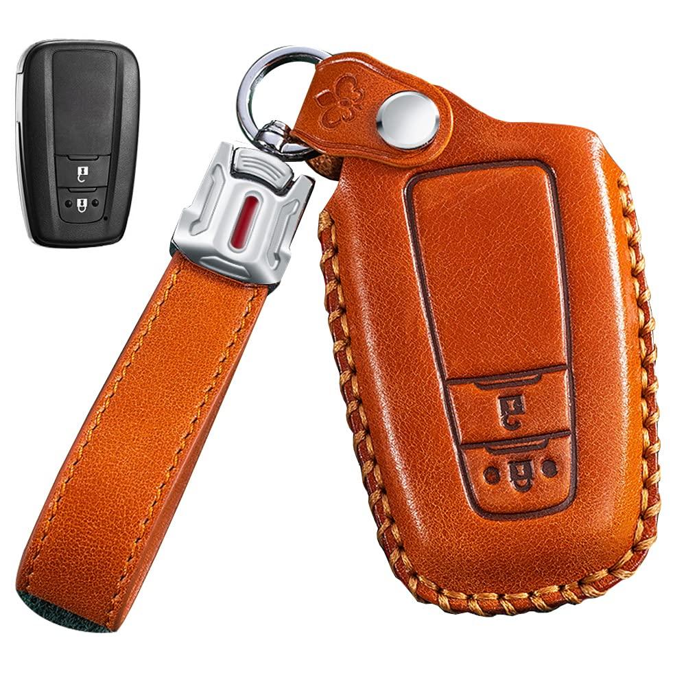 Toyota Smart Key Case Key Cover Key Holder Genuine Leather 2 Buttons C-HR New