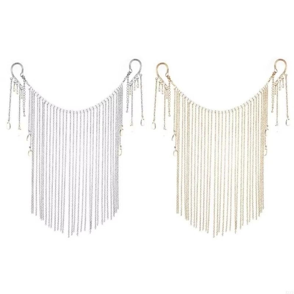 Hair Ornament Masquerade Mask Hanging Ear Tassel Face Curtain Fashion Tassel Veil Woman