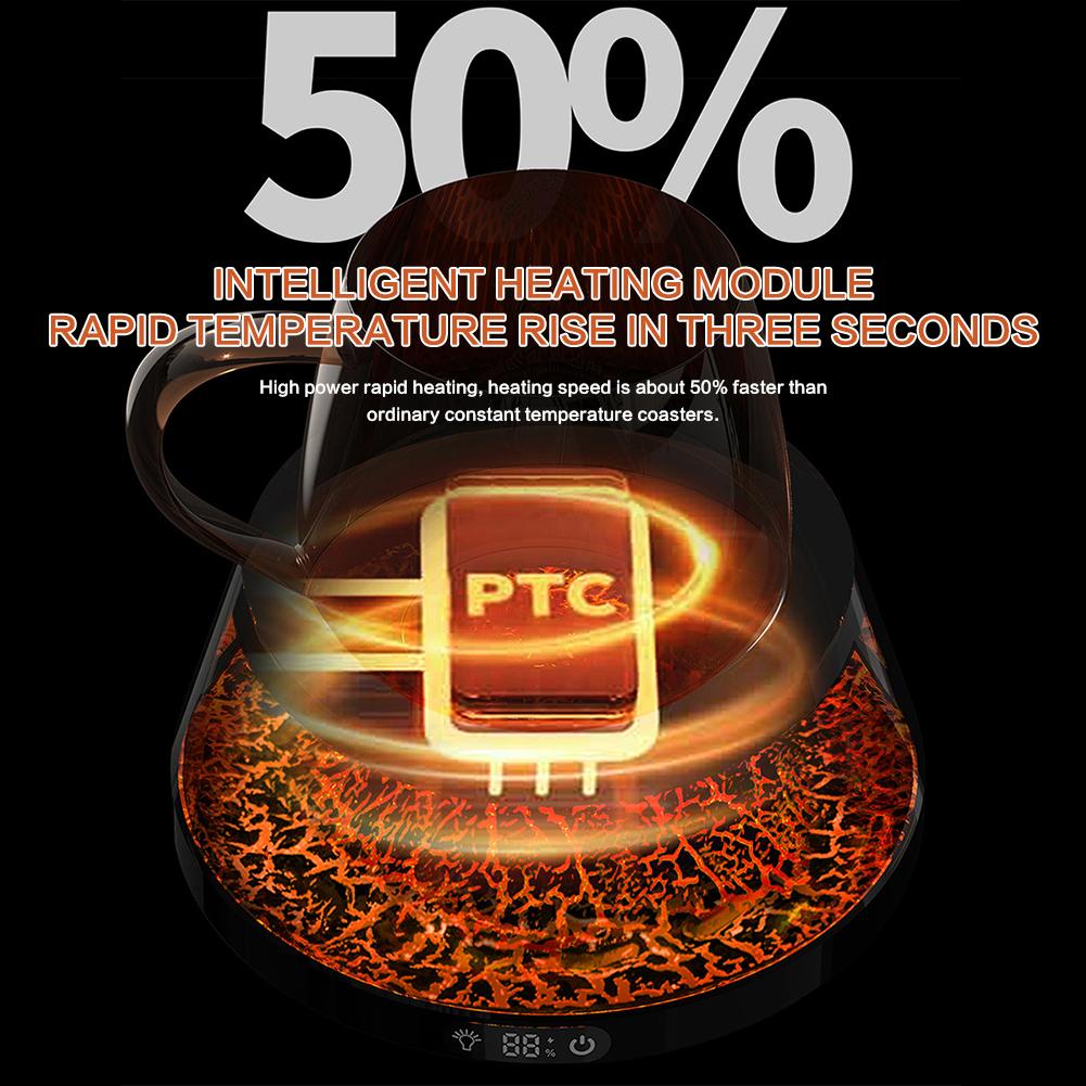 Vulkanisk Lava Koppvarmer Konstant Temperatur Varmepute For Hjem/Kontor