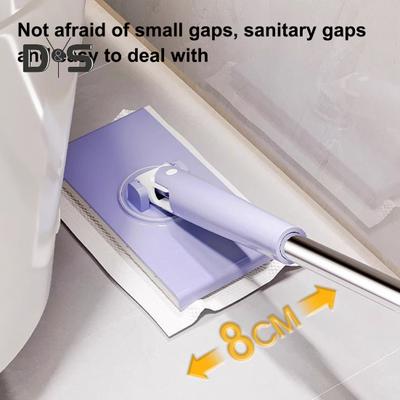 Prosop de față Mop mic Cap din microfibră rotativ de 360 ​​de grade Mop leneș fără spălare Asamblare ușoară Clip de îndepărtare a părului Mop mic