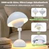 Wireless LED Table Lamp, 360° Magnetic Swivel Touch Table Lamp, 5000 mAh Dimmable Rechargeable Battery, 3 Colors, Unlimited Dimm