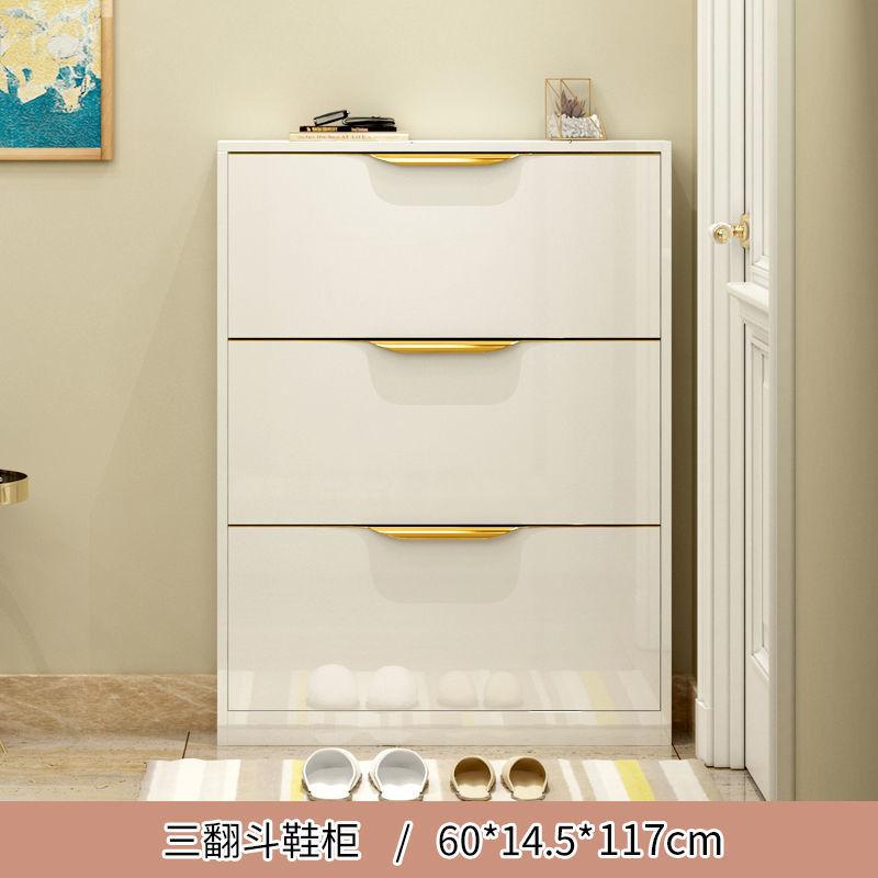 15cm Ultra-thin Shoe Cabinet Light Luxury Shoe Cabinet PianoPaint Home Entrance Narrow Space Saving Shoe Rack Wood Furniture