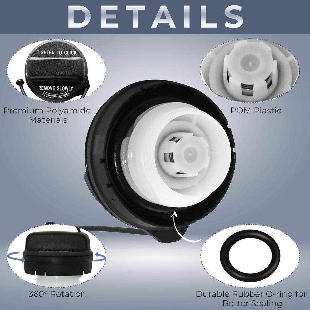 Gas Cap, Fuel Cap for Honda, 2008-2017 Accord, 2006-2015 Civic, 2007-2016 CR-V, 2009-2015 Pilot, 2011-2017 Odyssey, 2009- Fit, HR-V, ight, 2005-