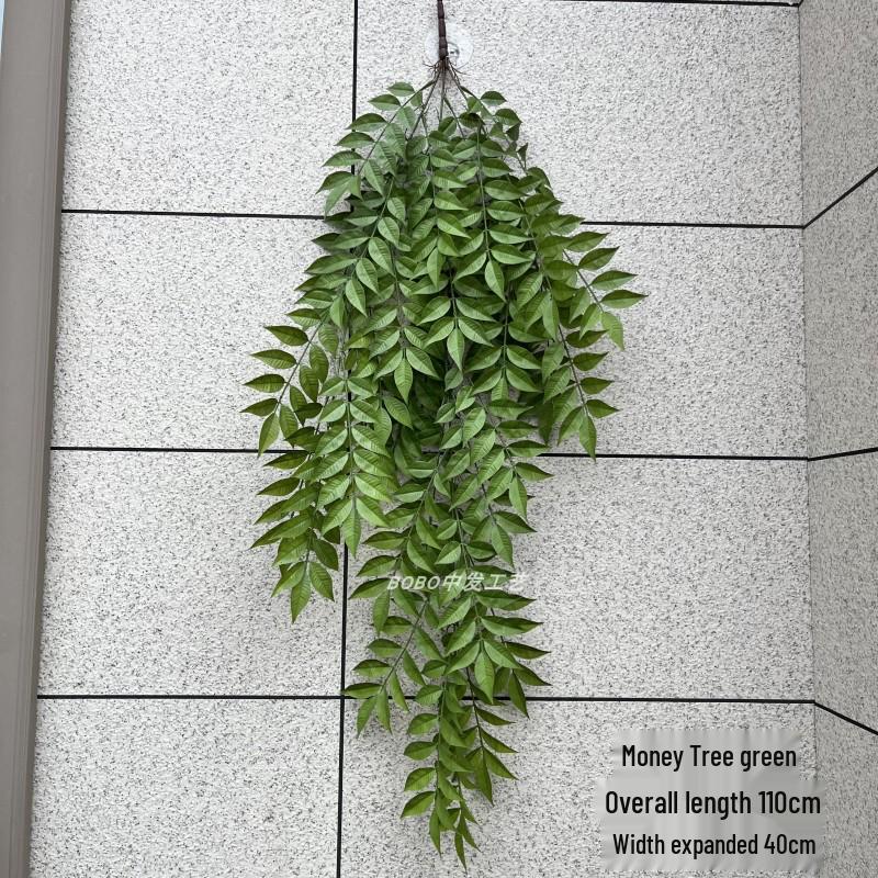 Artificial Spider Plant & Fern Hanging Decor - Trailing Green Vines for Wall & Ceiling