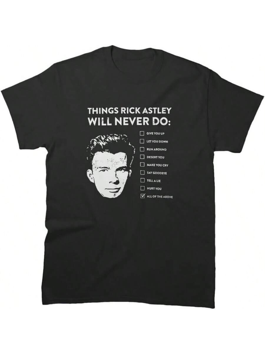 Unisex T-Shirt Things Birthday Rick Cotton Astley Friends Will Sleeve Never Tee Do Gift Shirt For Men Women Multicolor, Small-5X-Large S разноцветный
