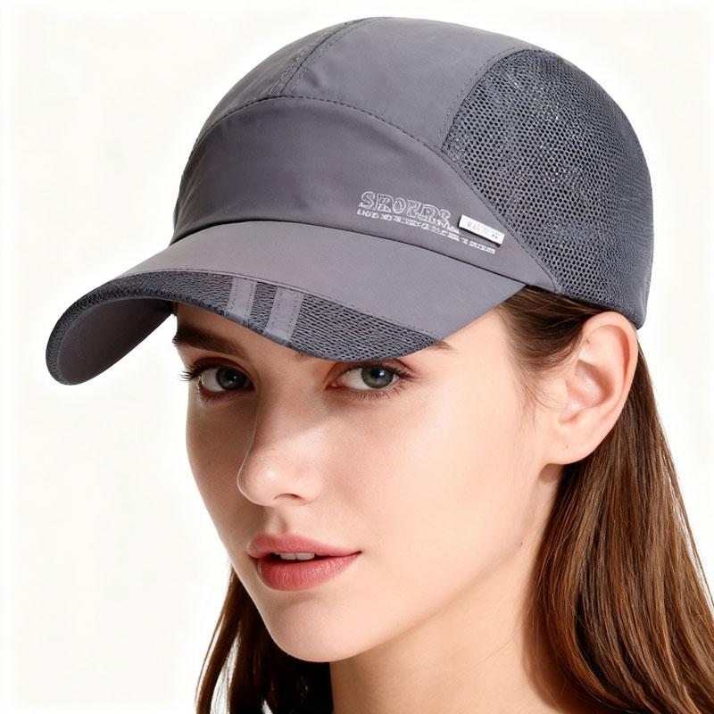 Atmungsaktive Netz-Sommerhut, Schnelltrocknende Outdoor-Sport-Sonnenblende Und Sonnenschutz-Baseballkappe