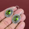 Faceted Peridot Earrings Natural Gemstone Earring 925 Sterling Silver Earring Real Peridot Jewelry Handmade Vintage Earrings Gifts For Women