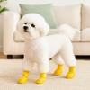 4Pcs/Set Waterproof Puppy Shoes Anti Slip Sole Pet Paw Protector Pet Rain Boot  Rainy Weather