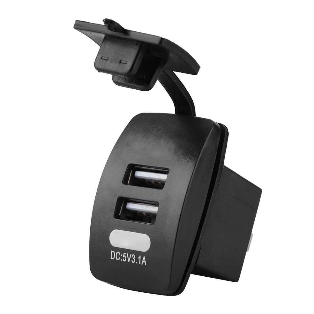 Waterproof Dual USB Charger Socket Power Outlet 3.1A for Car Boat Mobile