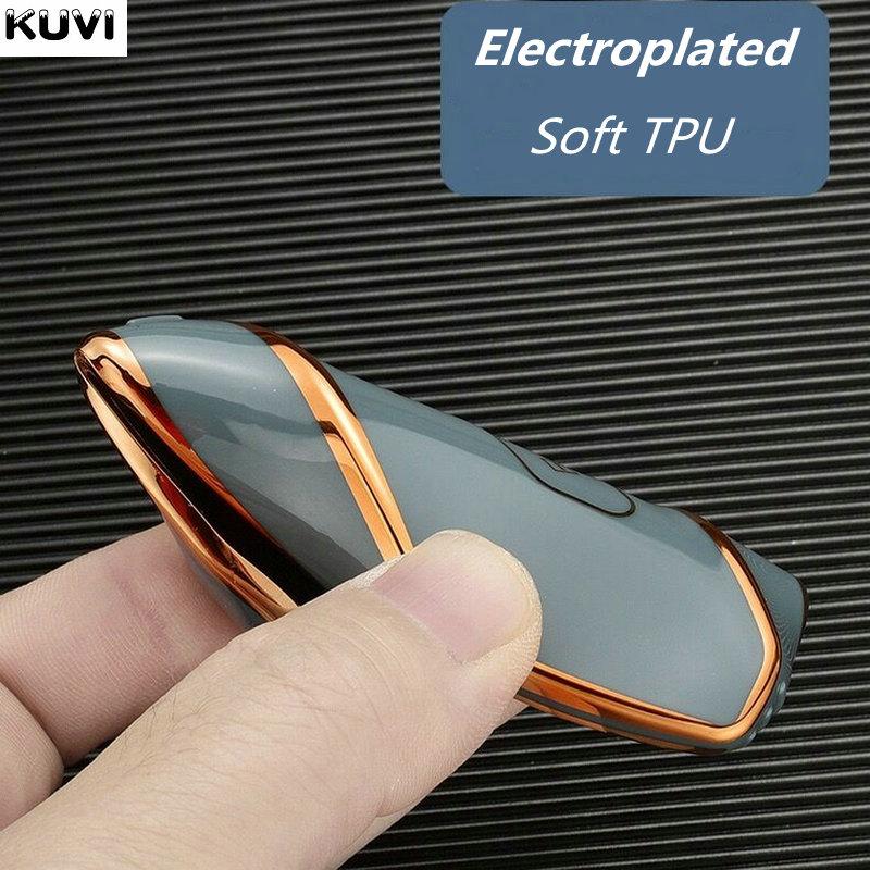 Fashion Tpu Car Remote Key Case Cover Shell Fob For Vw Volkswagen Golf 8  Skoda Octavia A8  Seat Leon Mk4 Accessories
