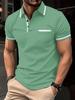 2026 Summer Men's Sports Polo Shirt with Button Pocket