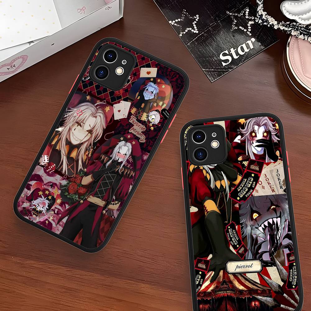 Anime The Freak Circus Pierrot Phone Case For IPhone 16e 16 15 14 13 12 11 Pro Max X XS Max Plus Matte Clear