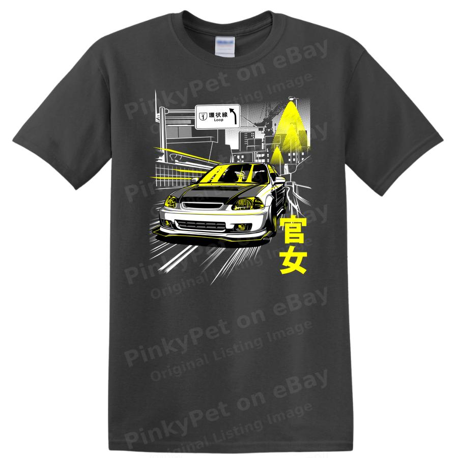 Car Graphic T Shirt Cool Design Street Style Automotive Art Graphic Tee