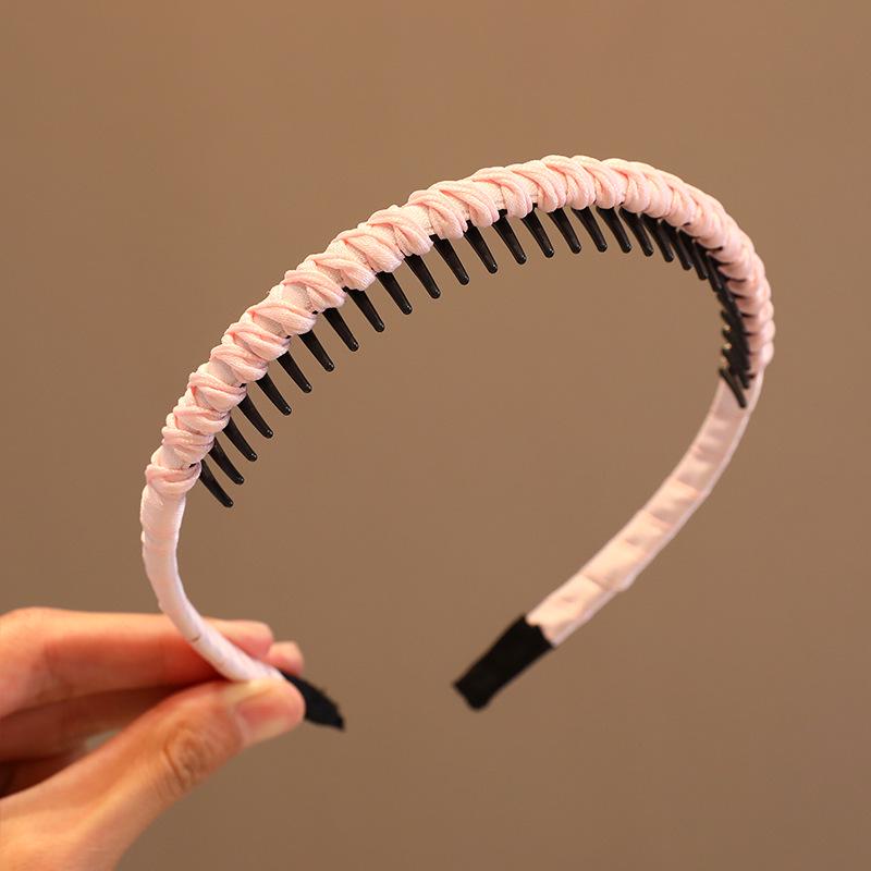 Korean Kids' Anti-slip Hair Tamer Headband with Teeth - Cute Flyaway Hair Accessory