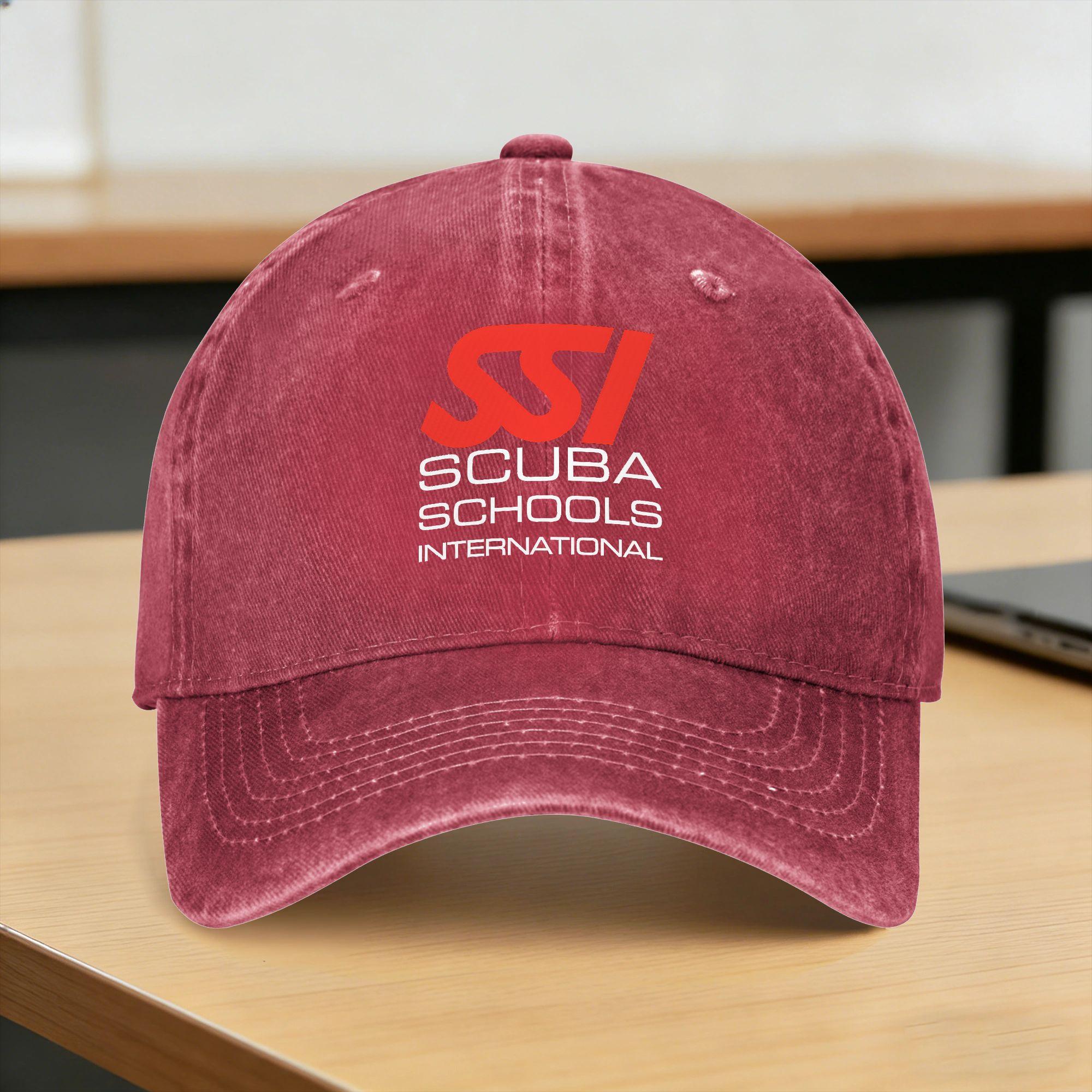 SSI Scuba Schools International Casual Baseball Cap For FeUnisex Unisex Summer  Hunting Camping Hip Hop Hats  Sunscreen Snapback Cap One Size
