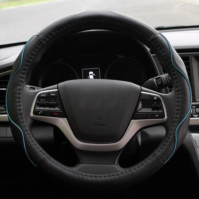 My Good Car Pu Leather Car Steering Wheel Protection Cover Steering Covers For Hyundai Elantra 2016-2018 Car Styling Accessories