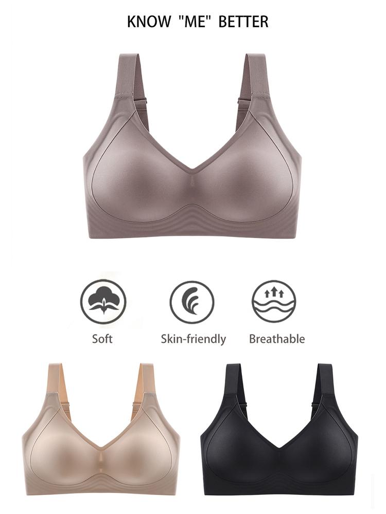 Plus Size Bra for Women Seamless Push Up Bras Comfortable Wireless Ladies Bralette Big Size Active Brassiere Sexy Underwear Mto6XL