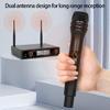 Wireless Microphone Two User Simultaneous Use For Family Gatherings Clear Sound ABS Plastic Construction