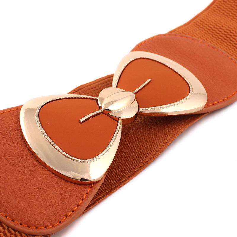Yingfina, Dress, Big Bow Belt, Women'S Elastic Wide Waist Seal.