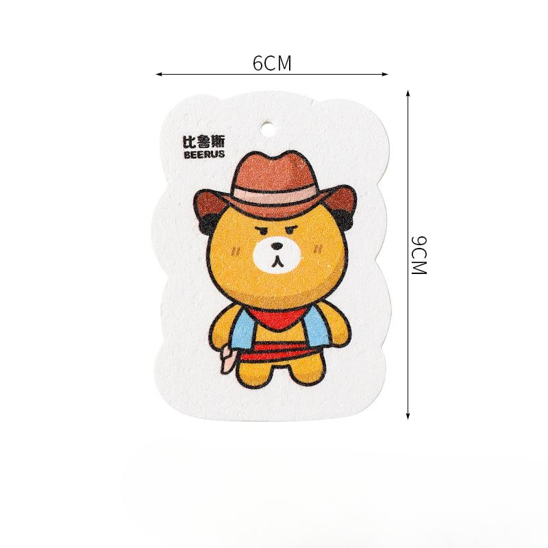 Compressed Wood Pulp Sponge Kitchen Cleaning Sponge Absorbent Non-oil Sponge Magic Wipe Mahjong Pattern Dishwashing Wipe