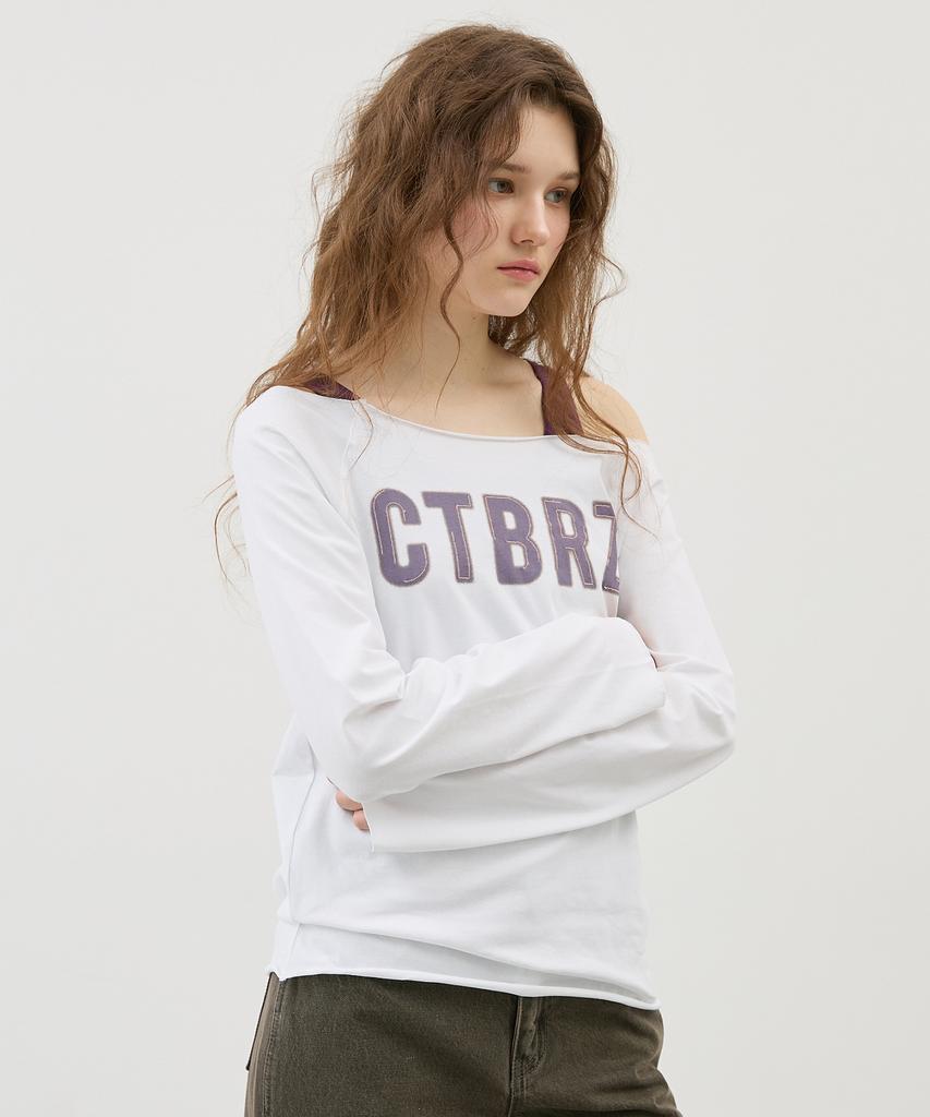 CITYBREEZE Ctbrz Boat Neck Long Sleeve T-Shirt_White