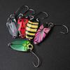 5 Pcs/Set UV Coated Spinnerbait Lure Insect Paint Design Small Stream Lure  Freshwater Fishin