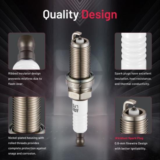 6PCS Ceramic Iridium Spark Plugs For 2011 Hyundai Tucson 2.4L L4 LFR5AIX-11 4469