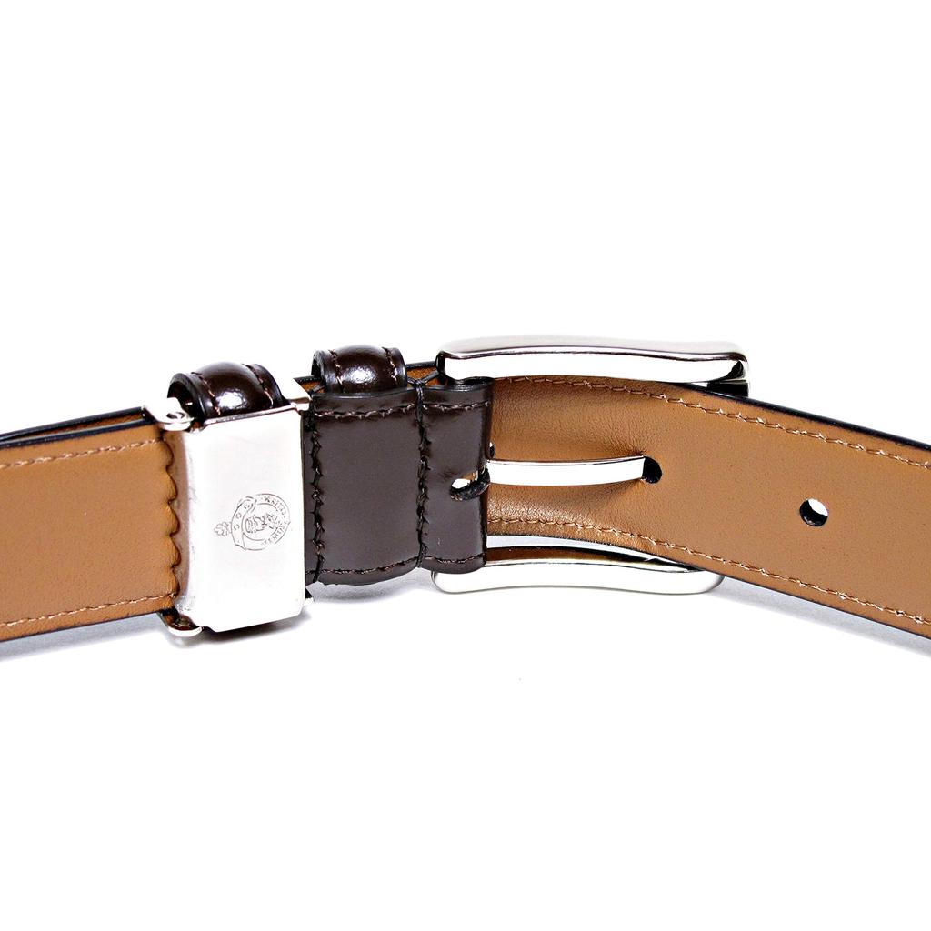 KIETH Cordovan Leather Belt for Dark Adjustable Made In Japan with Over 50 Years of History and DARKBROWN Men, Brown, Size, Craftsmanship, KE21415-39