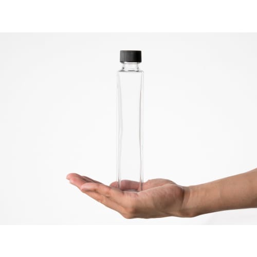 Glass Bottle Glass Bottles, Clear Bottles, Square Bottles, SSE-200A OF214ml, Suitable for Herbariums, Dressings, Sauces, and Oils - Set of 10 - (L