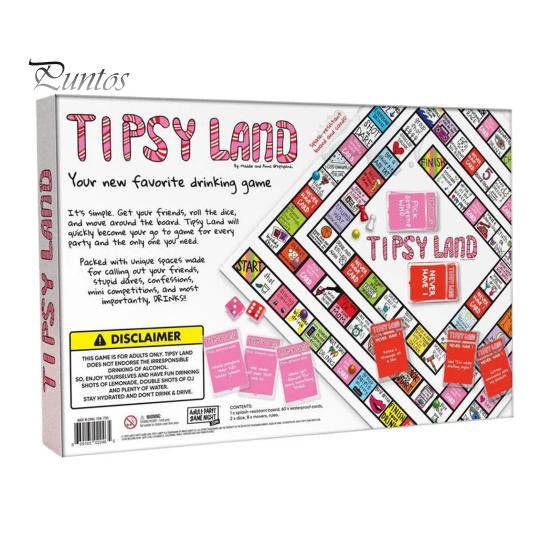 

Настольная игра для взрослых, веселая интерактивная игра для вечеринок с выпивкой Tipsy Land, игровой набор для вечеринок по случаю дня рождения, игровая ночь A